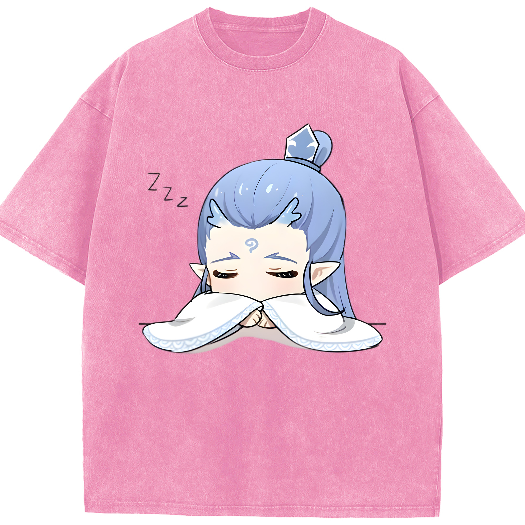 （画像用） Ne Zha 2 ナタ 魔童の大暴れ 綿100% ヴィンテージ風 半袖Tシャツ（フロントプリント）